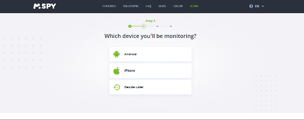 mSpy step 2
